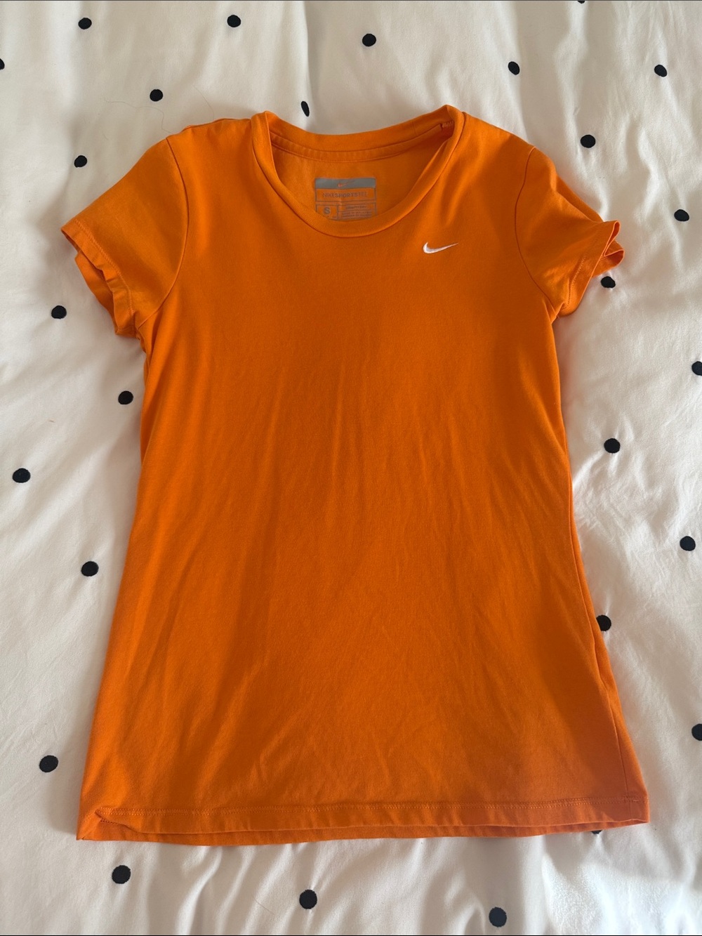 Nike Orange Short Sleeve Crew Neck Tee